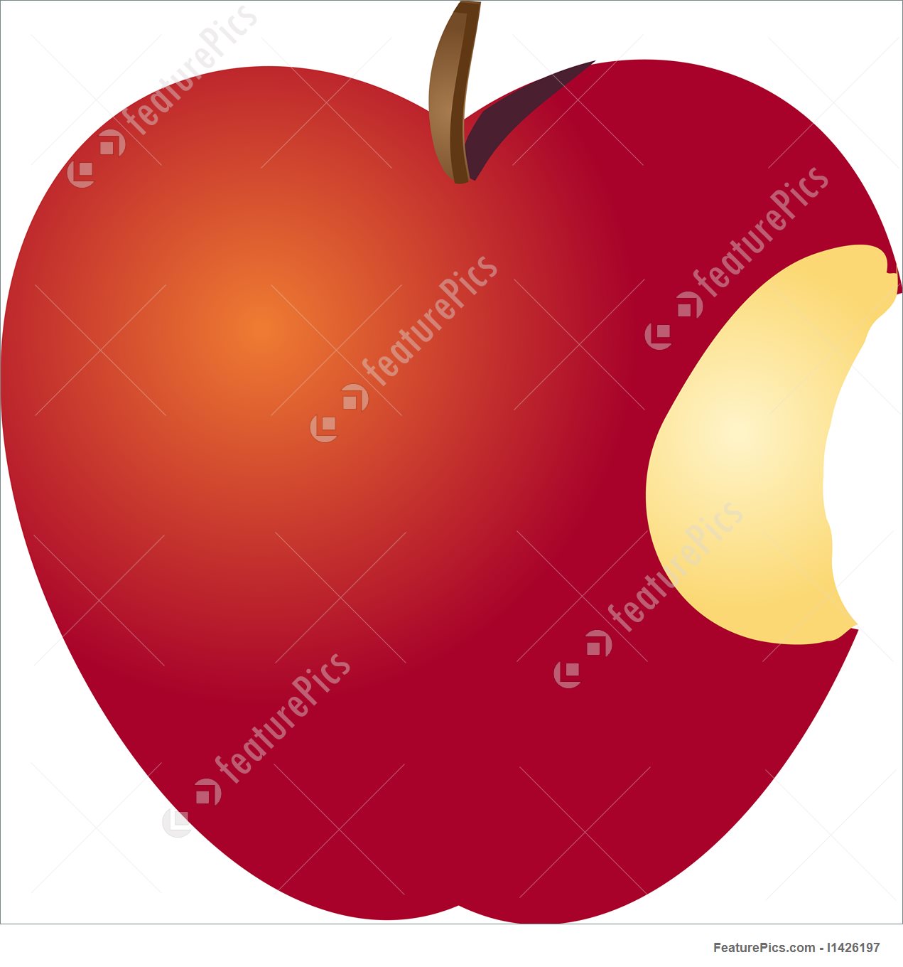 1271x1360 Picture Of Bitten Apple