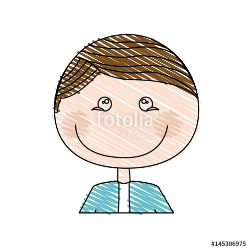 500x500 Color Pencil Drawing Of Caricature Half Body Male With Formal Suit