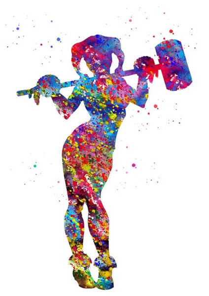 424x600 Harley Quinn Art Fine Art America