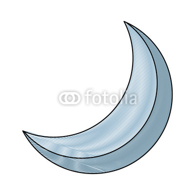 400x400 Half Moon Night Celestial Natural Image Vector Illustration Drawing