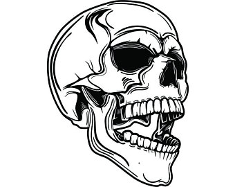340x270 Skull Face Etsy
