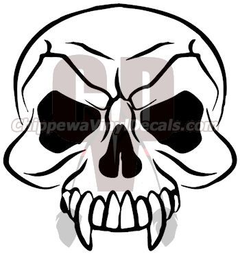 350x370 Top Decals Top Half Skull Decal Tattoos Half Skull, Skull, Tops