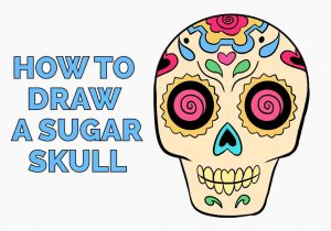 300x210 Half Skull Half Face Drawing Easy Of The Dead Skull Sketch