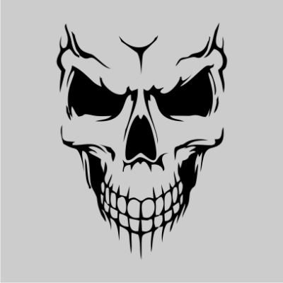 400x400 Scary Skull Face