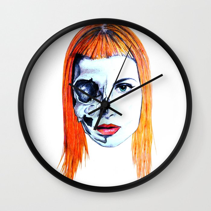 700x700 Half Skull Half Hayley Wall Clock