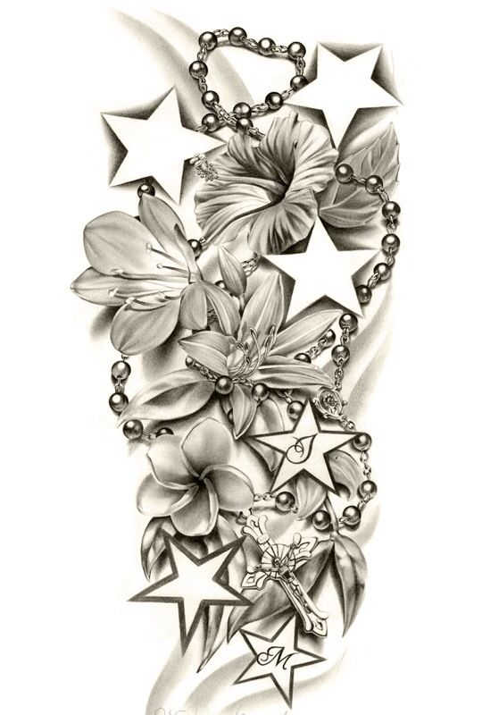 540x800 Beautiful Leticia Tattoos, Half Sleeve Tattoos