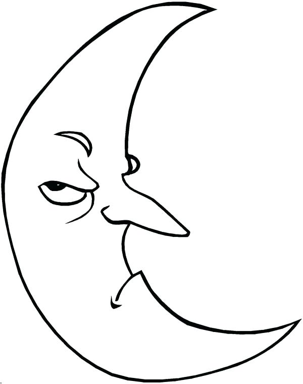600x760 Moon Coloring