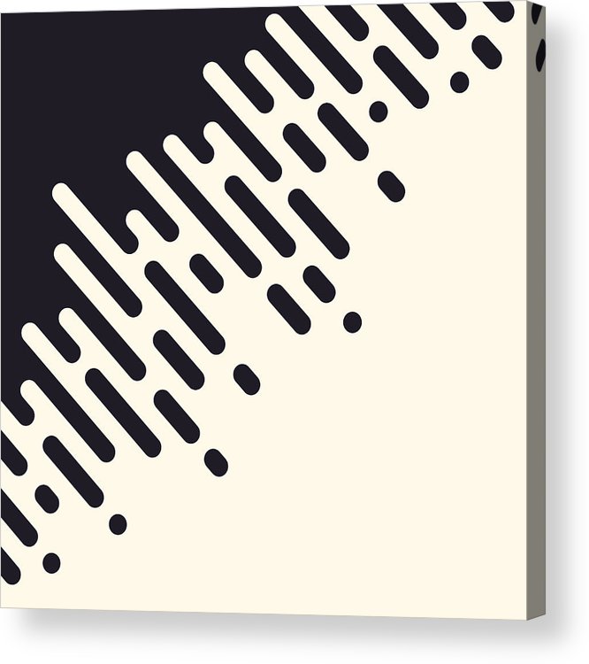 666x750 Abstract Dashed Line Halftone Pattern Background Acrylic Print