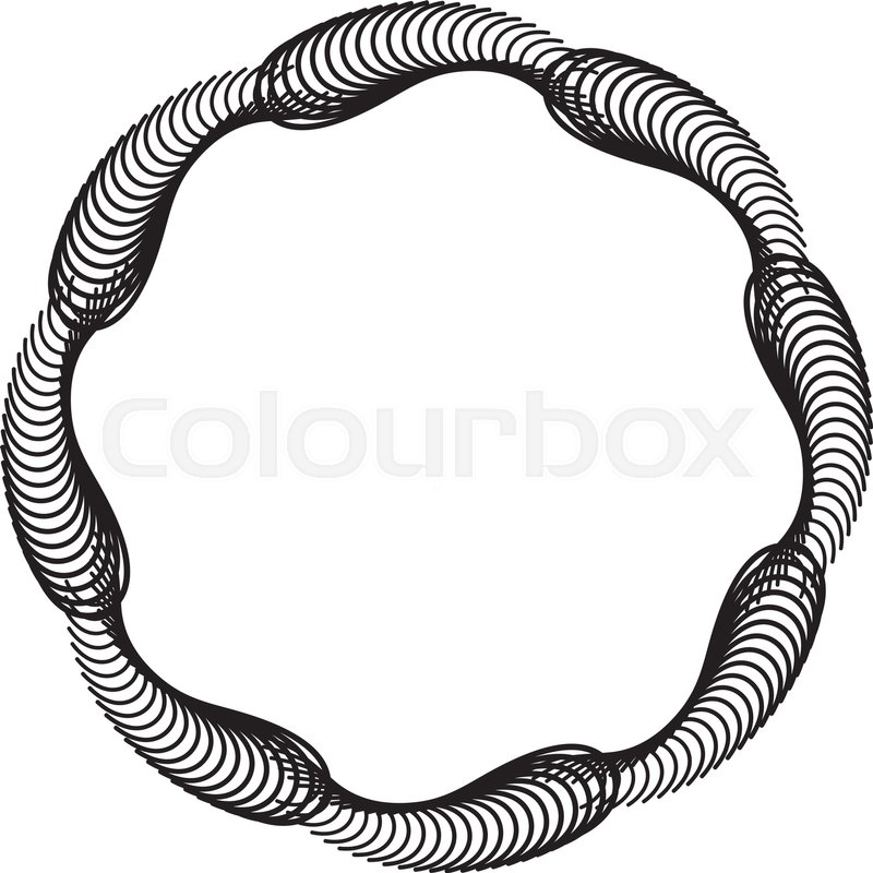 800x800 Black And White Dotted Round Frame Stock Vector Colourbox