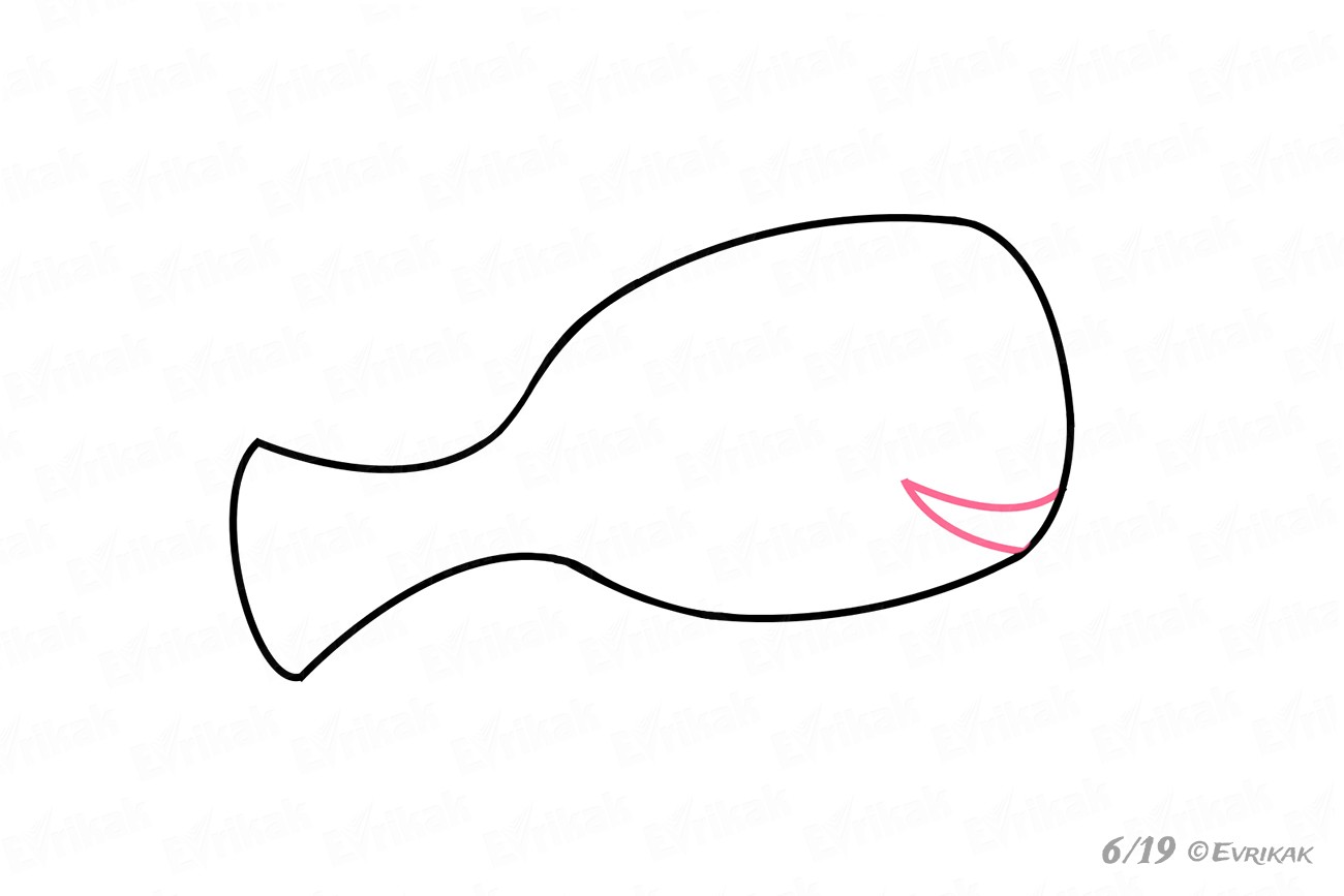 1300x867 How To Draw Marlin The Fish From The Cartoon Finding Nemo In Stages