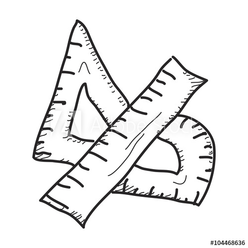 500x500 Simple Doodle Of Drawing Equioment