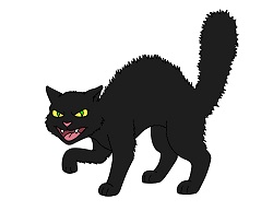 250x193 How To Draw A Cat Wearing A Witch's Hat For Halloween Video Step