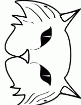 160x207 Free Printable Halloween Mask Cat