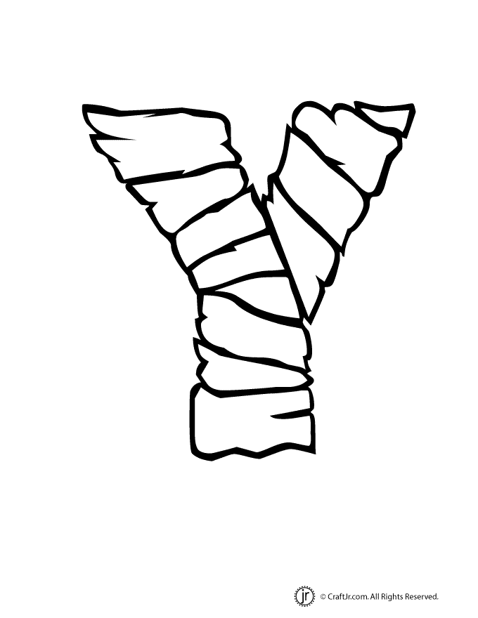 680x880 Halloween Mummy Letter Y Woo! Jr Kids Activities