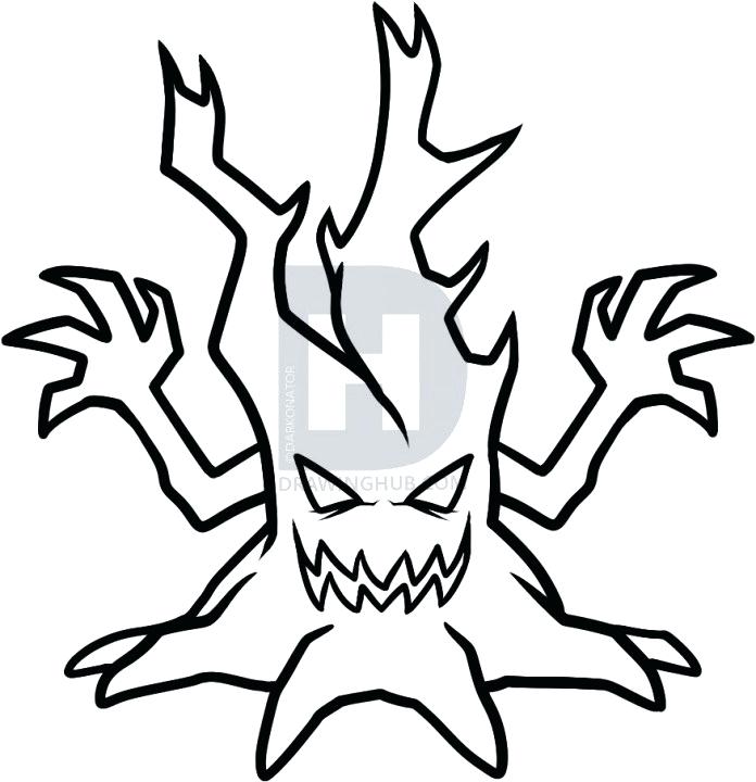 696x720 Draw Halloween