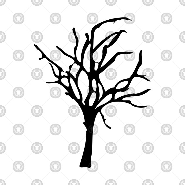630x630 Retro Halloween Tree Design