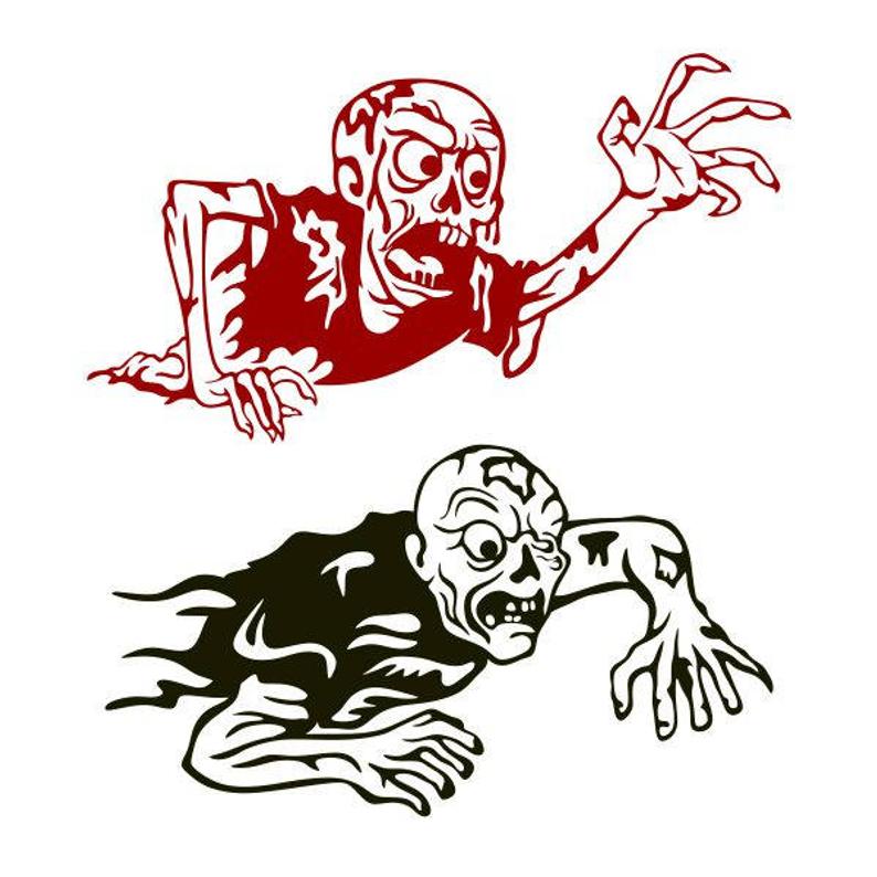794x794 Zombie Monster Halloween Cuttable Png Dxf Designs Etsy
