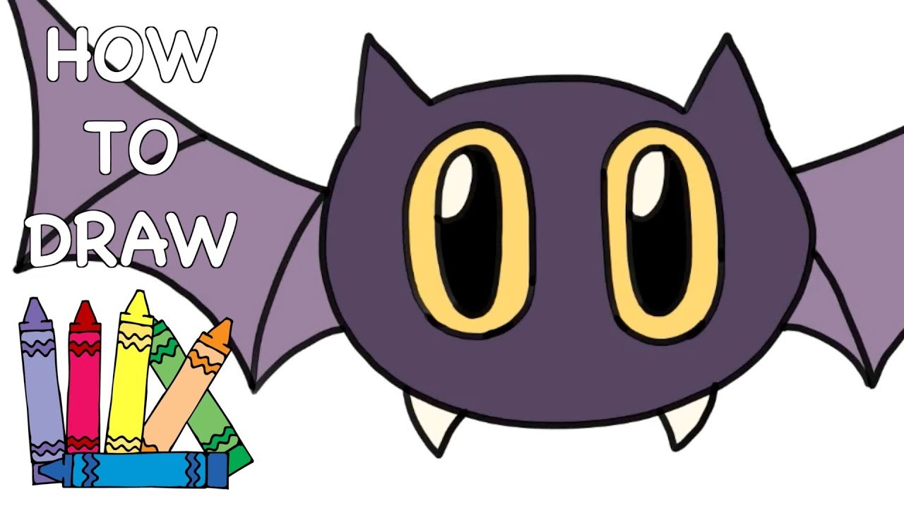 1280x720 How To Draw A Bat Easy
