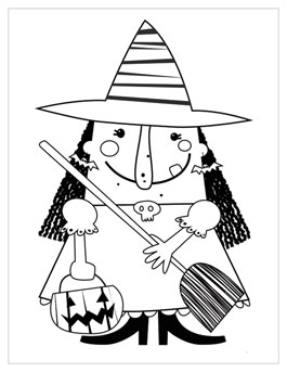265x343 halloween coloring pages hallmark ideas inspiration