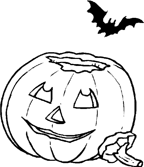 557x646 Hd Halloween Pumpkin Coloring Pages
