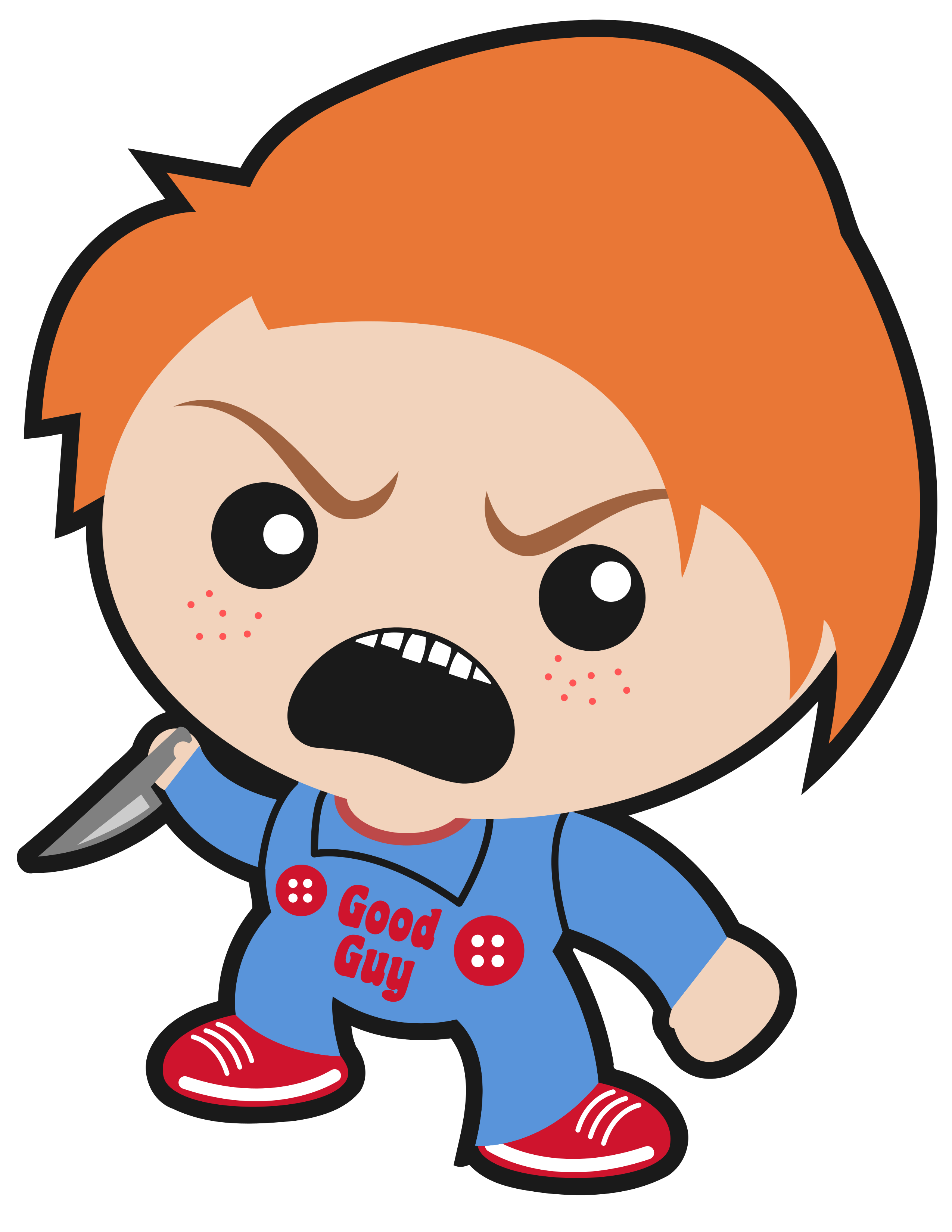 2550x3300 Collection Of Free Chucky Drawing Cute Download On Ui Ex