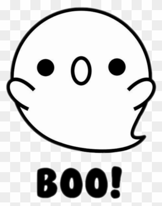 320x407 Kawaii White Ghost Boo Halloween