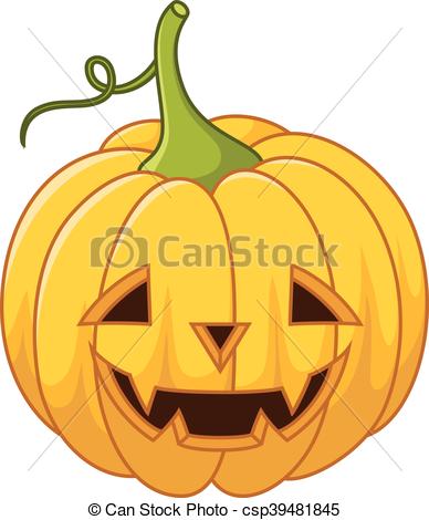 388x470 Vector Illustration Of Cartoon Halloween Pumpk Vector