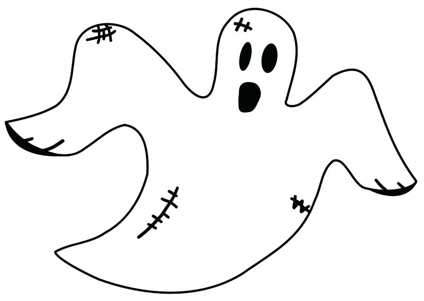 Cartoon Ghost Coloring Pages - Coloring and Drawing