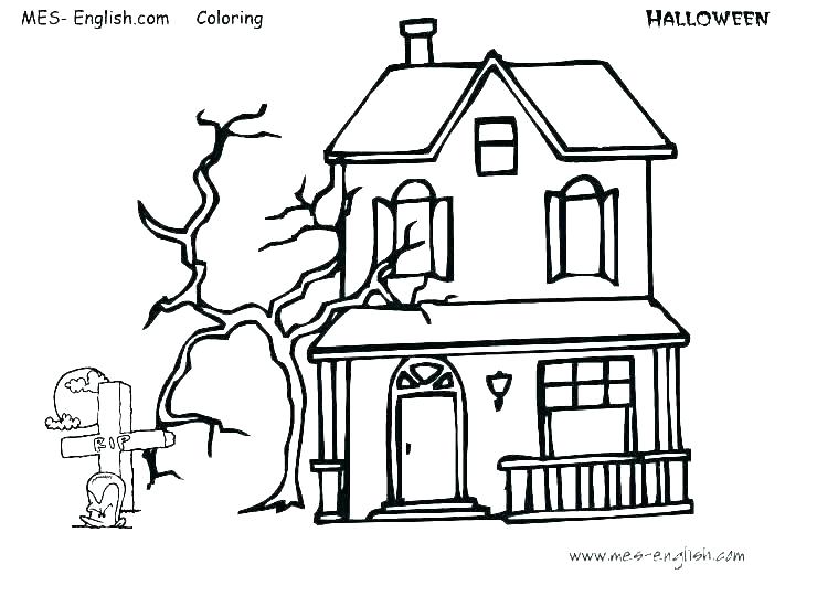 740x540 coloring pages of haunted houses coloring pages haunted houses