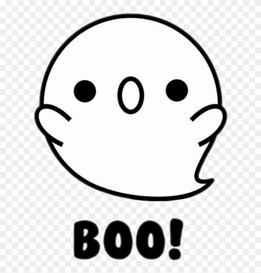 880x921 Kawaii White Ghost Boo Halloween