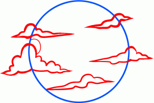 302x201 Drawing Printout How To Draw A Halloween Moon