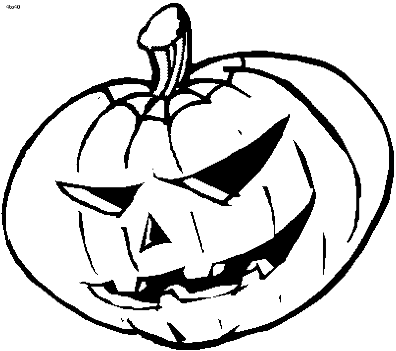 800x708 Jack O Lantern Drawing