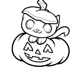 Halloween Pumpkin Drawing For Kids