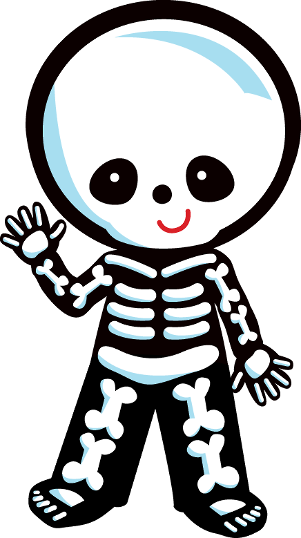 436x779 Huge Collection Of 'halloween Skeleton Clipart' Download More