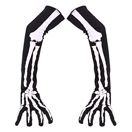 425x425 Zxk Co Halloween Skeleton Gloves Long Arm Full Finger
