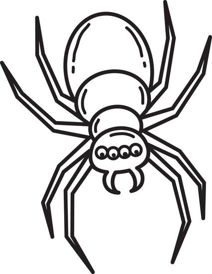 426x550 Free Printable Halloween Spider Coloring