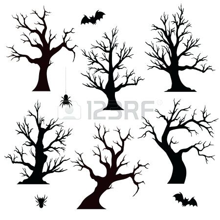 450x450 Tree Death Drawing Clip Art Trees Black Halloween Wire Jessicaleyva
