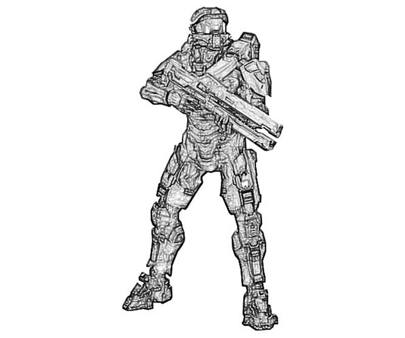 800x667 Halo John Gun How Coloring