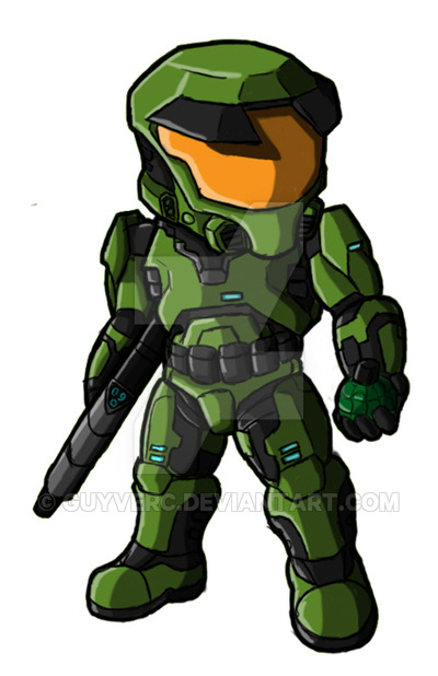 400x618 Halo Master Chief Clipart
