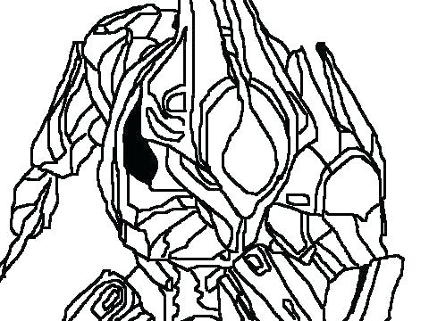 480x360 Halo Master Chief Coloring Pages