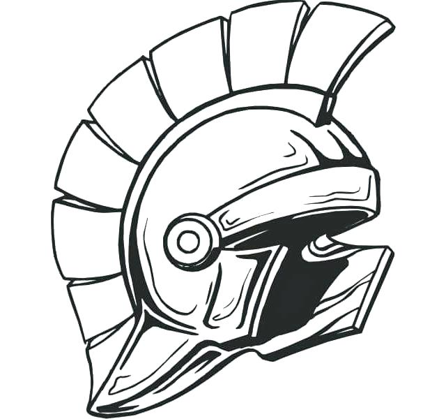 640x600 Spartan Helmet Coloring Pages Halo Reach Printable Animals