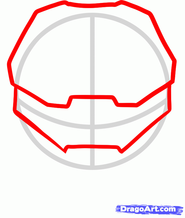 642x753 Draw Master Chief Easy, Halo, Step