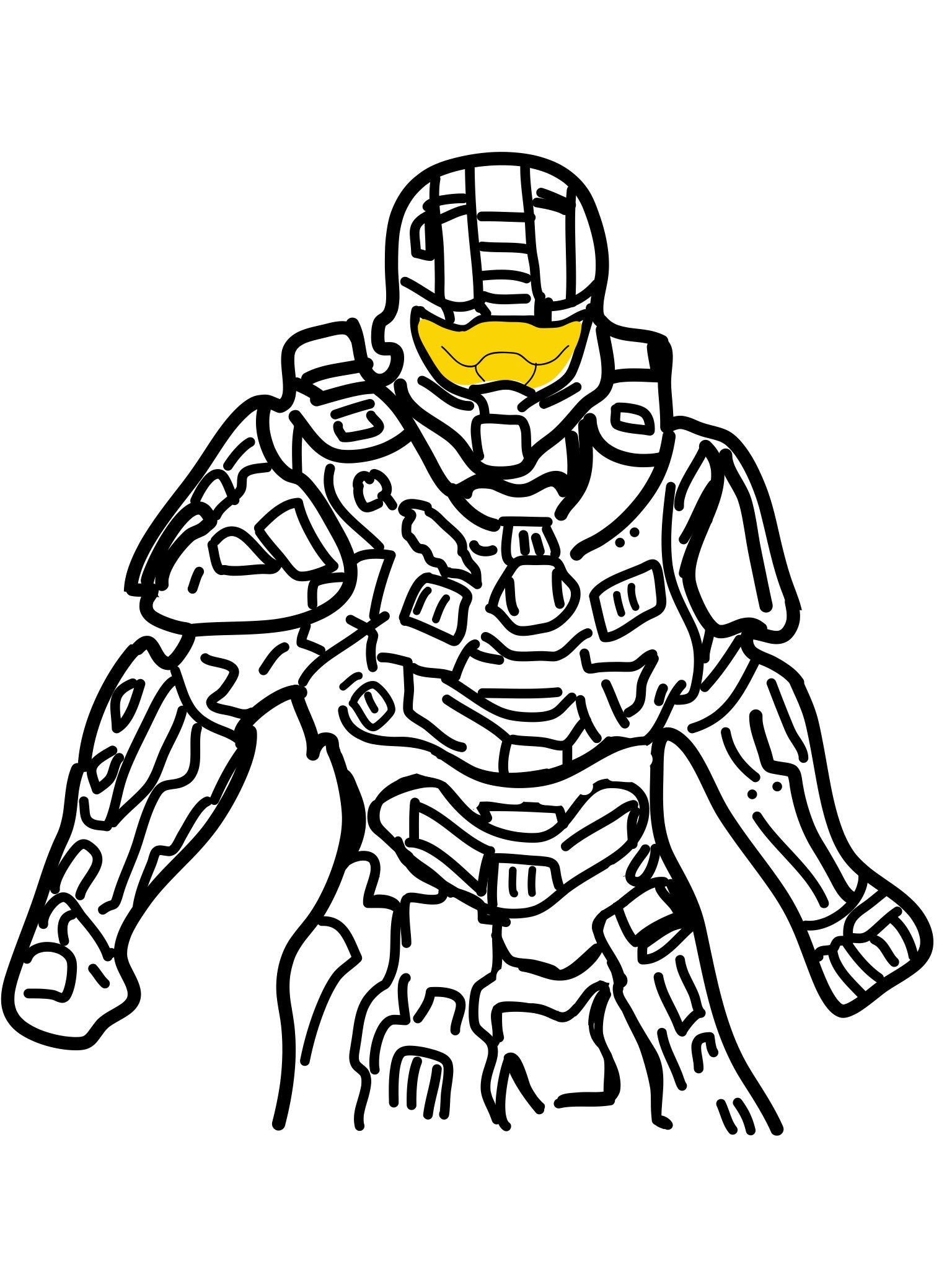 1536x2048 Master Chief Halo Drawings Fictional Characters, Drawings, Cartoon