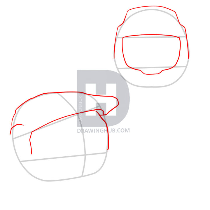 720x720 How To Draw A Halo Helmet, Step
