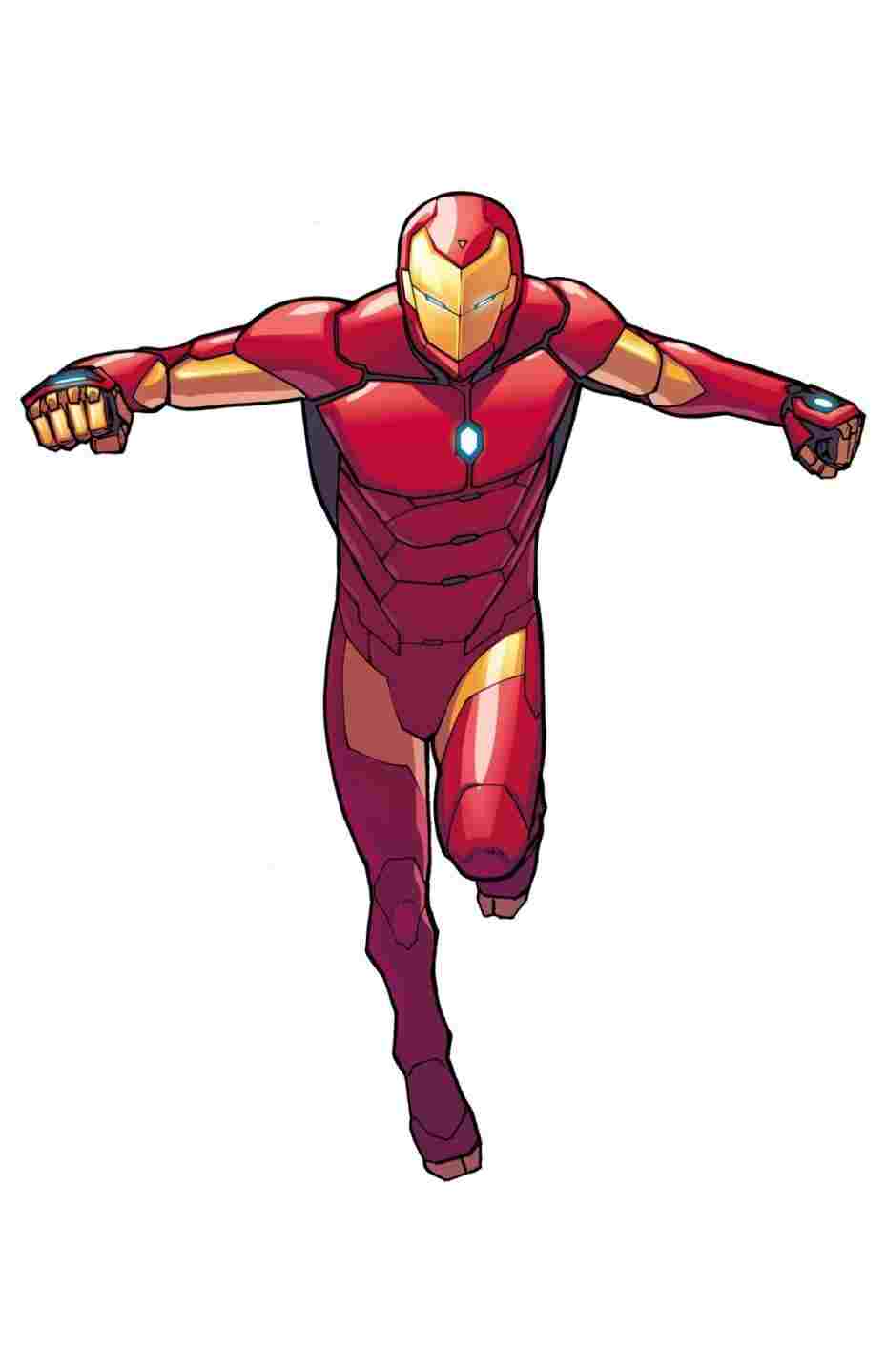 929x1438 Iron Man Drawing Colored Full Body