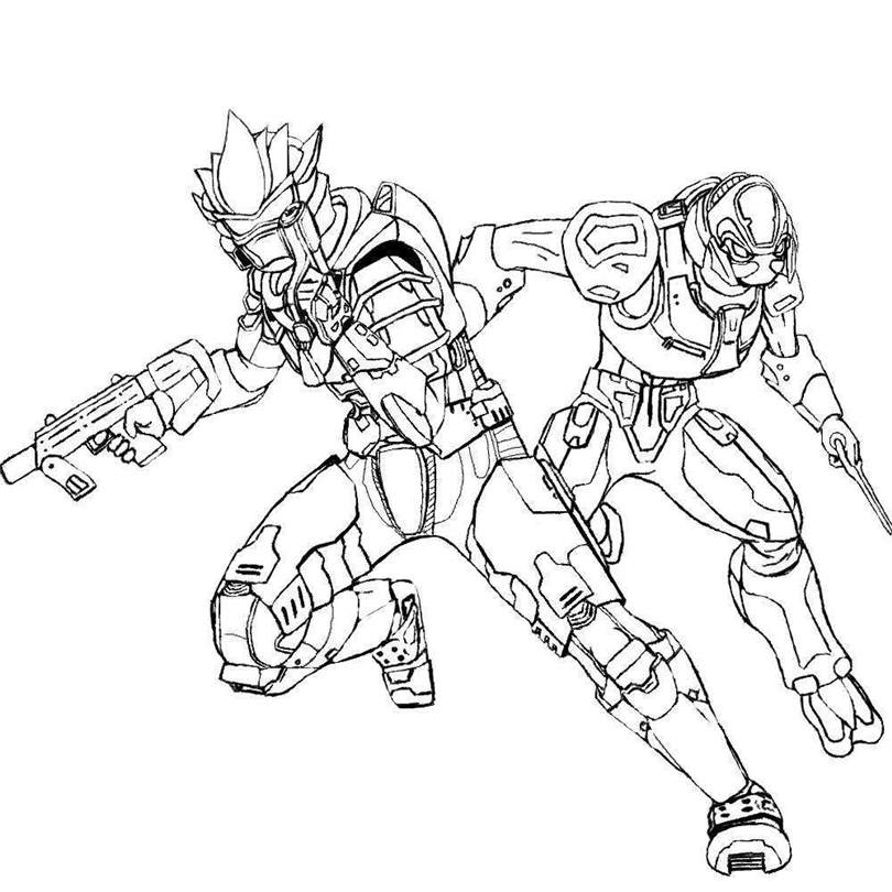 810x810 Halo Coloring Pages