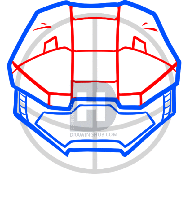 613x720 How To Draw Master Chief Easy, Halo, Step