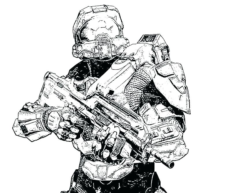Halo Spartan Drawing Free download on ClipArtMag