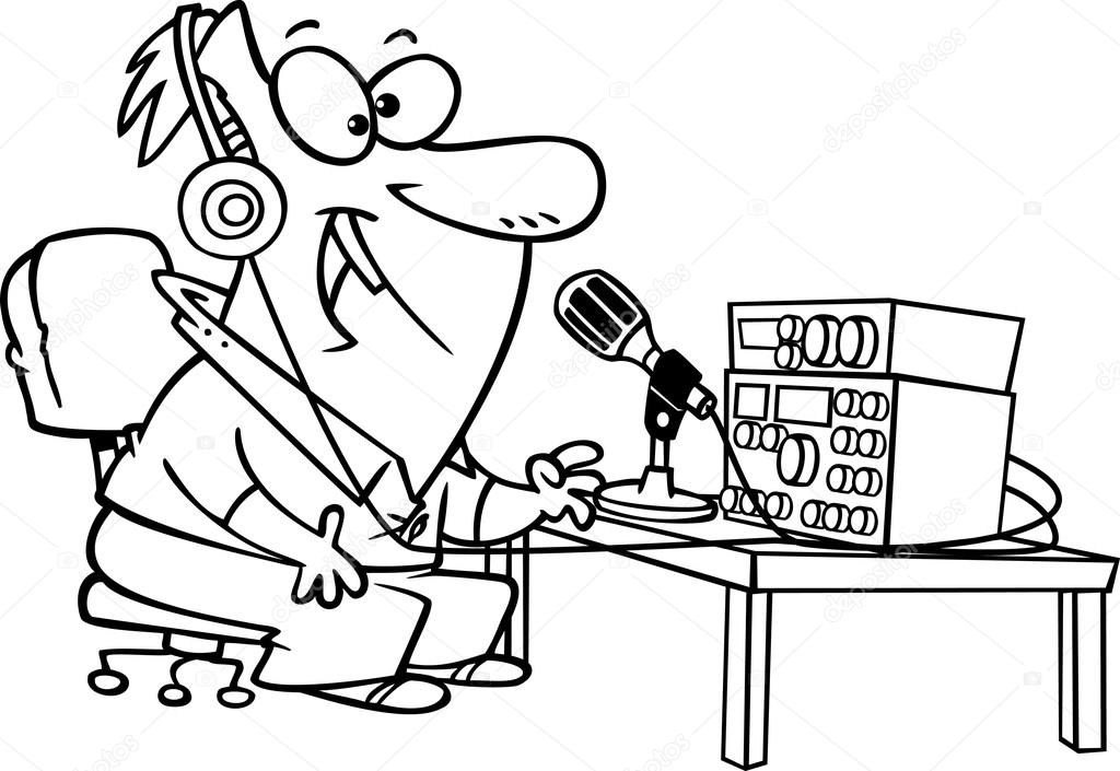1024x705 Radio Drawing Cartoon For Free Download