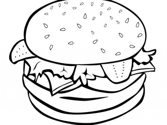 640x480 Drawn Hamburger